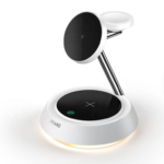 Hot Trending Products 2025 Magnetic 4 3 in 1 One Wireless Charger Fast Charging Stand with Desk Lamp