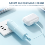 New Arrivals 5000mah Battery Mini Power Bank & Power Station with Wall Charge